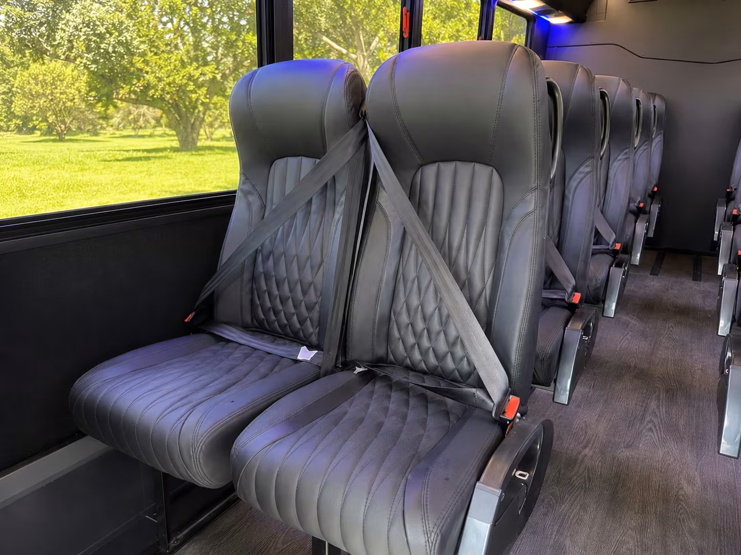 15 passenger minibus interior