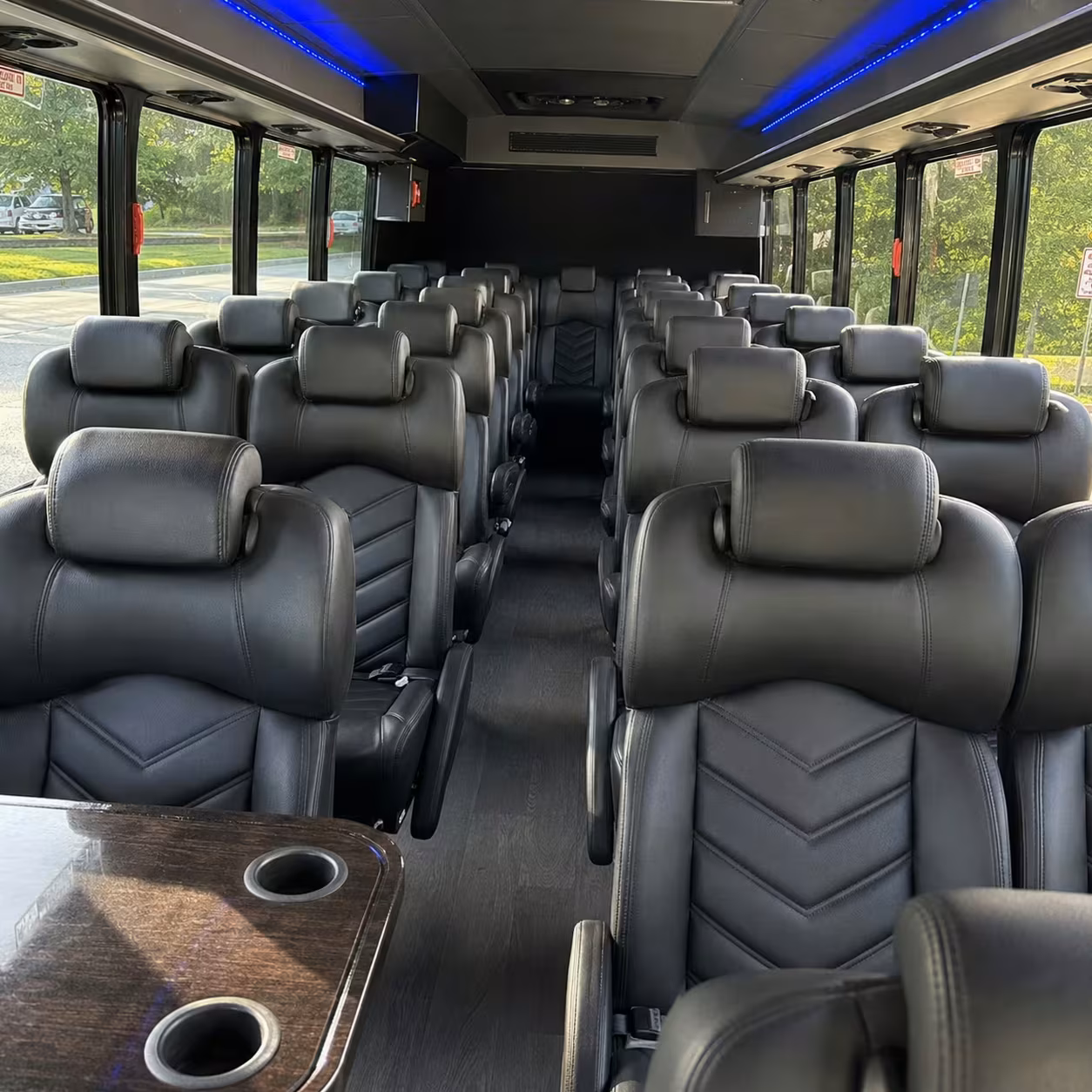 28 passenger minibus inside