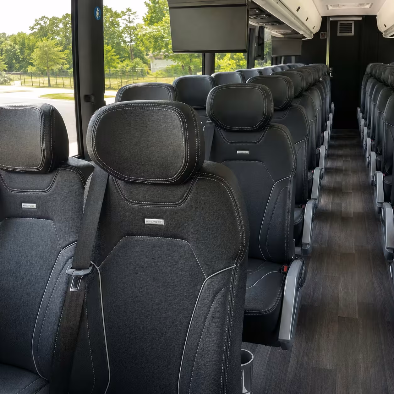 brooklyn charter bus interior