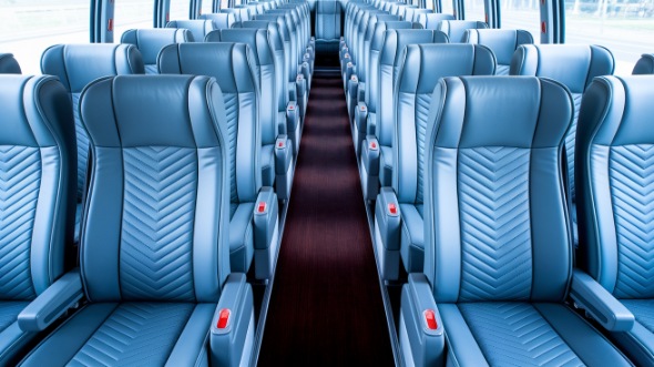 54 passenger charter bus interior