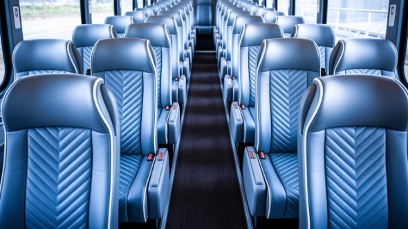 55 passenger charter bus interior