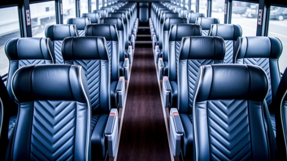 brooklyn 50 passenger charter bus inside