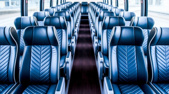 brooklyn 54 passenger charter bus inside