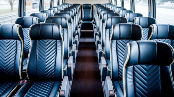 brooklyn 55 passenger charter bus inside