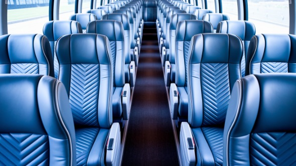 brooklyn 56 passenger charter bus interior