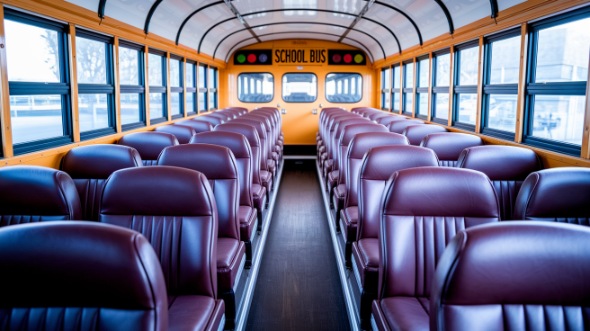 brooklyn school bus rental interior