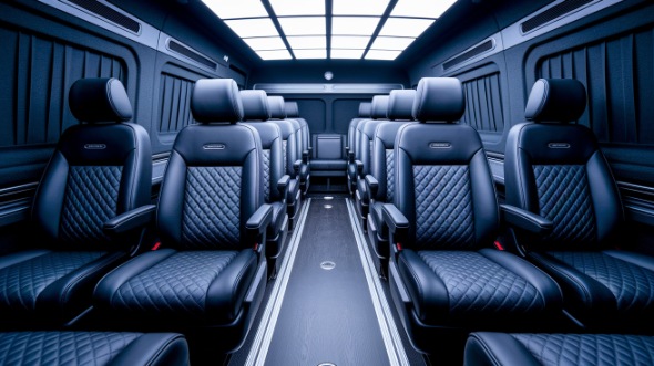 sprinter van with driver interior